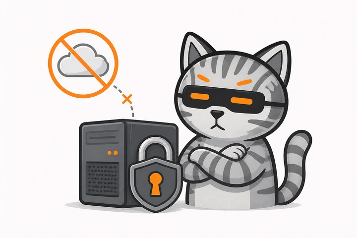現場PCとデータを守るマオシーバ猫